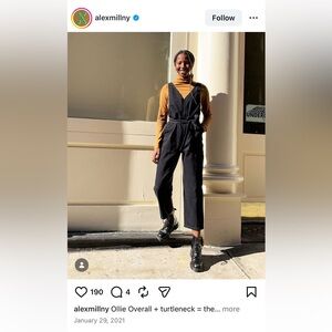 Alex Mill Ollie Overall, Size Small